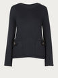 GOAT KNITWEAR NAVY 6 UK GOA-U-HEIDI