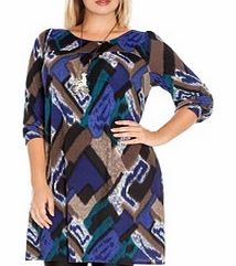 Blue midi dress