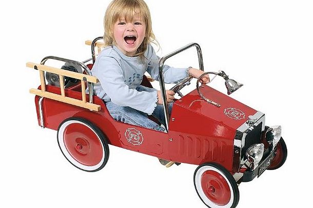 GoKi Metal Pedal Car Fire Engine