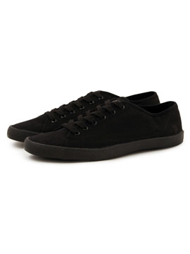 Black Quick Plimsolls