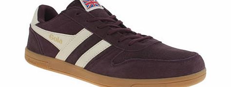 Gola Burgundy Stadia Perf Trainers