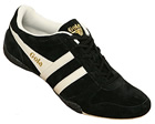 Gola Chase Black/Ecru Suede Trainers