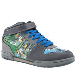 Gola Male Eboy Hi Leather Upper Fashion Trainers in Grey