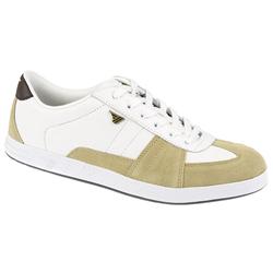 Gola Male Falcon Leather Upper Textile Lining Fashion Festival in White.Beige