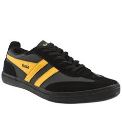 Gola Male Gola Maze Leather Upper Fashion Trainers in Black