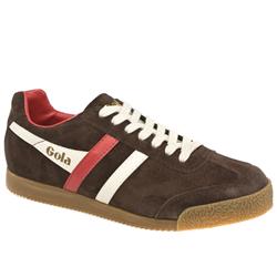 Gola Male Harrier Ii Suede Upper Fashion Trainers in Brown