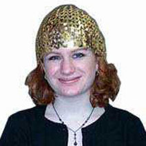 gold CLOCHE HAT