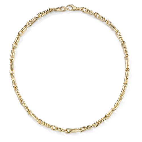 17 Inch Retro Collar In 9 Carat Yellow Gold