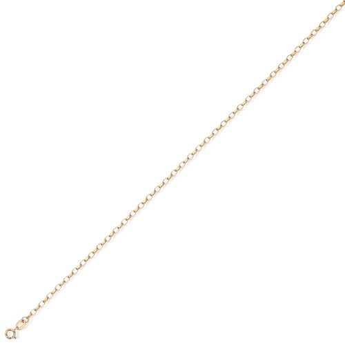 20 inch Premium Diamond Cut Oval Belcher Chain In 9 Carat Yellow Gold