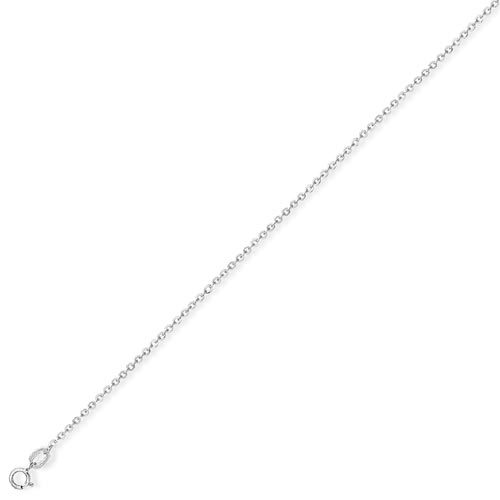 24 Inch Fine Trace Chain In 18 Carat White Gold