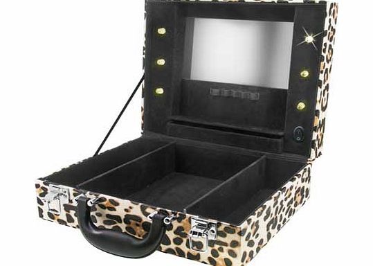 Gold Rush Animal Print Light-Up Jewellery Box