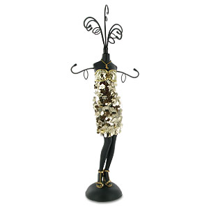 Gold Sequin Dress Jewellery Hanger