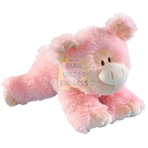 Golden Bear Fluffuls 23cm Lying Pig Soft Toy