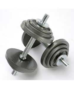 Gym 20Kg Hammertone Dumbbell Set