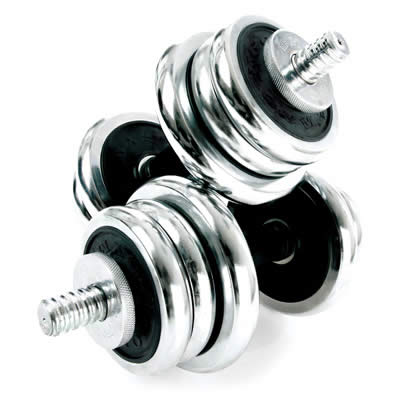 Chrome Dumbell Set 23.6Kg