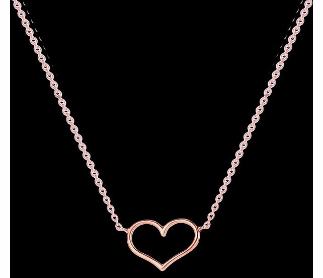 9 Carat Rose Gold Heart Pendant