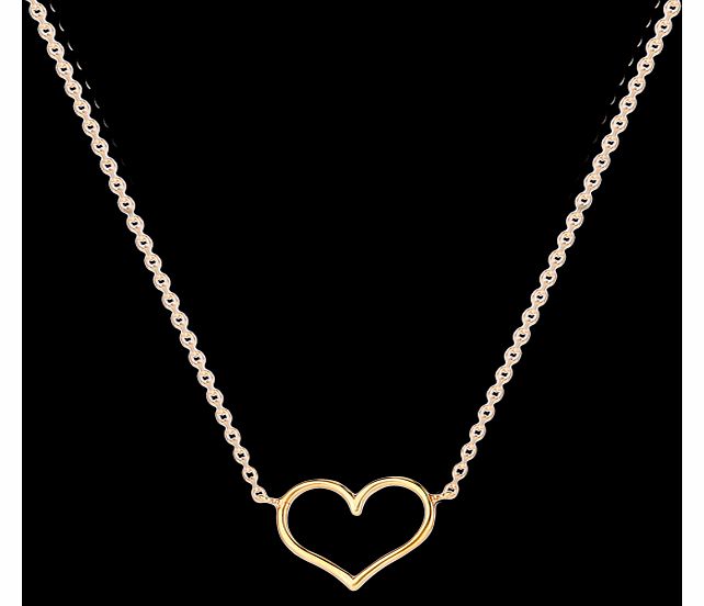 9 Carat Yellow Gold Heart Pendant