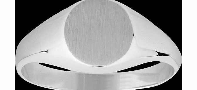 Goldsmiths Ladies Signet Ring in Sterling Silver - Ring