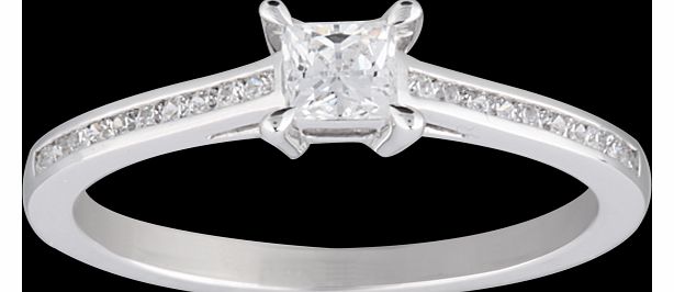 Princess Cut 0.45 Total Carat Weight Solitaire