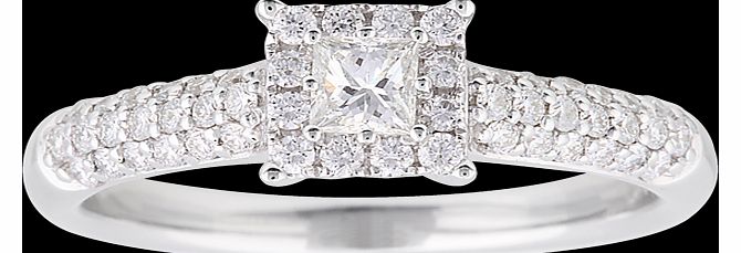 Princess Cut 0.47 Carat Total Weight Diamond