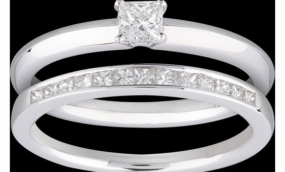 Princess Cut 0.55 Carat Total Weight Diamond