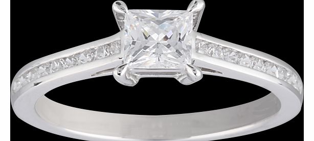 Princess Cut 0.65 Total Carat Weight Solitaire