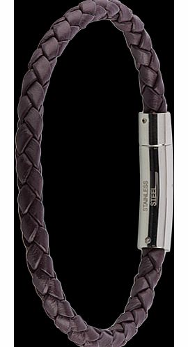 Purple Leather Bracelet