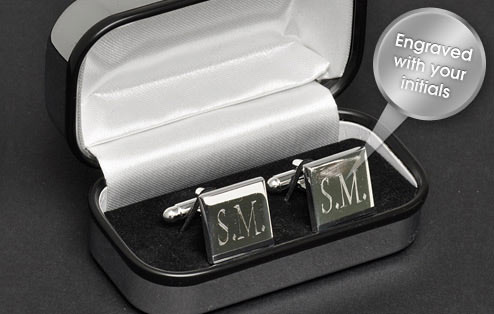 Personalised Silver Cufflinks