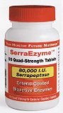 SerraEzyme 80,000i.u Serrapeptase - 90 Quad Strength Tablets