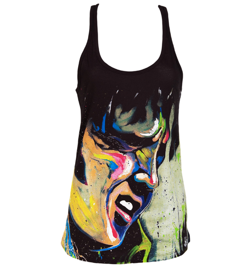 Ladies Painted Elvis Vest from Goodie Two Sleeves