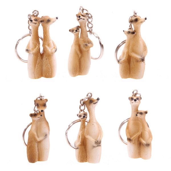 Cartoon Meerkat Key Ring