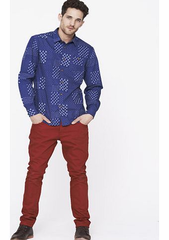 Mens Bandana Print Slim Fit Shirt