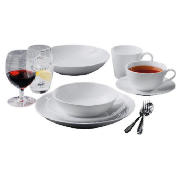 12 piece dinner set, White