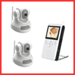 Goscam Video Monitor with Motorised Pan and Tilt Camera   extra camera (2 camera set)