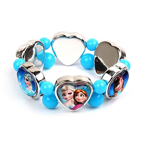 Gosford 2014 High quality XMAS Gifts Girls Disney Frozen Elsa Anna Kid Stretch Bracelet