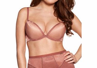 Glossies mocha padded bra