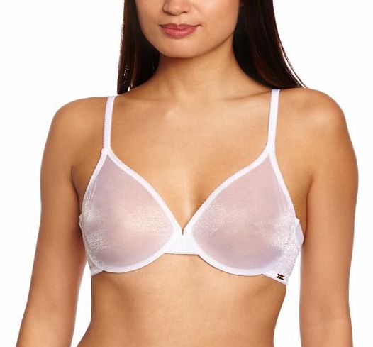 Glossies Sheer White Bra Full Cup Womens Bra White 30G