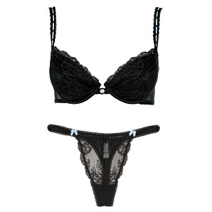 Gossard Superboost Lace Underwired Bra- Black- 34E