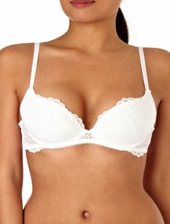 Gossard Superboost Plunge White Lace Bra Plunge Womens Bra White 34B