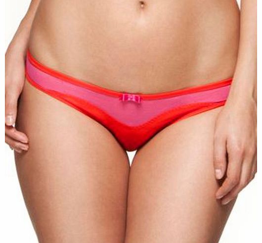 Womens Pink Colour Clash Brief S