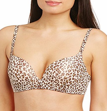 Gossard Womens Supersmooth Non-Wired Animal Print Everyday Bra, Multicoloured (Animal Print), 36C