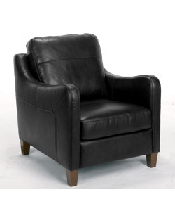 grace Leather Chair - Black