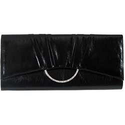 Grace Pleated Diamante Evening Bag