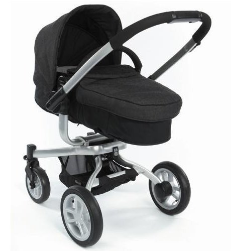 Symbio-B Baby Pushchair Pramette (inc Footmuff & Rain Cover) Urban Black