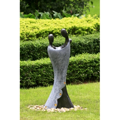 granite Facing Couple Water Feature