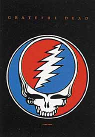 Grateful Dead Skull Textile Poster