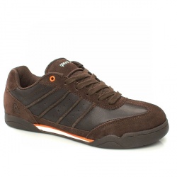 Gravis Male Kingpin Leather Upper in Brown and Orange