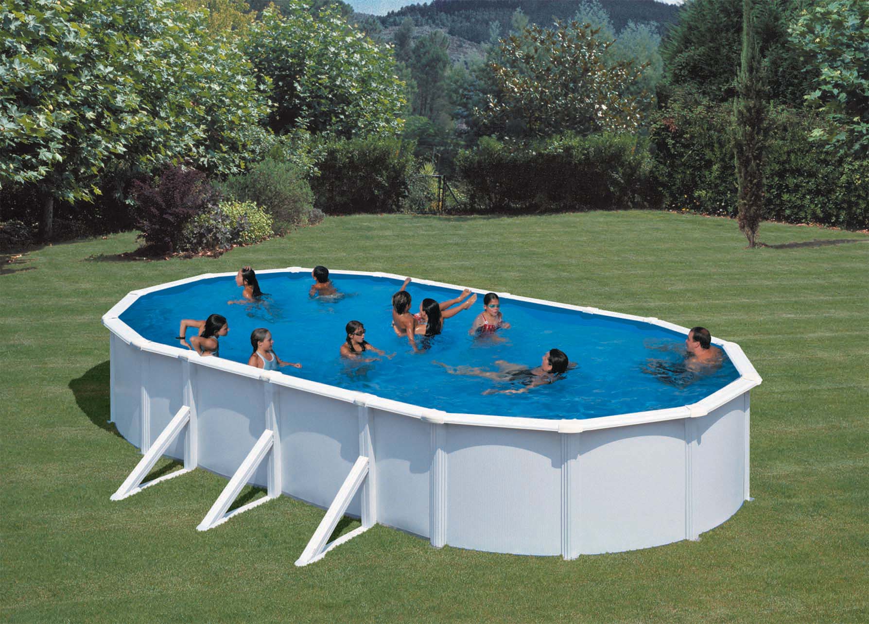 Oval Steel Pool 730 X 375cm