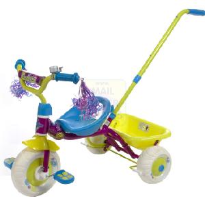 Girls Groovy Trike With Pushbar