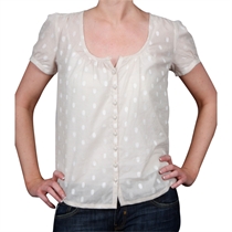 great plains Spot Blouse Cream